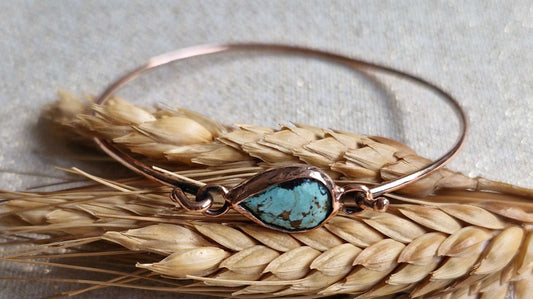 Bracelets / Copper Turquoise Larnil Wrist Size (cm) = 19 cm Wrist Size (cm) = 19 cm-