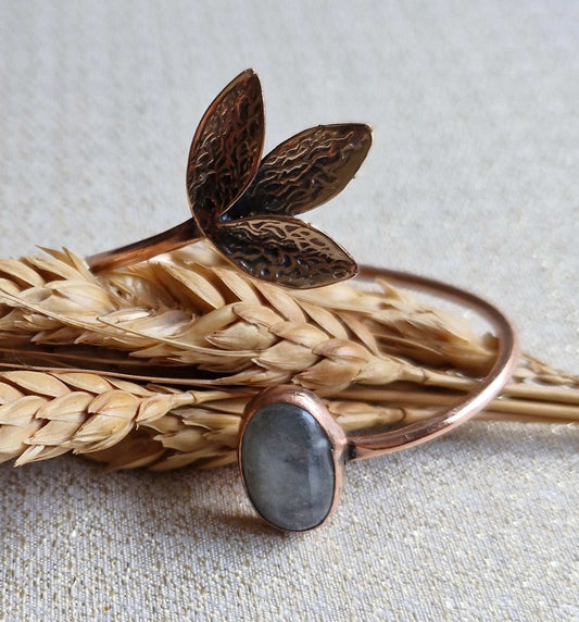 Bracelets / Adjustable Copper Bronze Moonstone Larnil Range adjustable / standard ( wrist size = 19 cm ) Range adjustable / standard ( wrist size = 19 cm )-