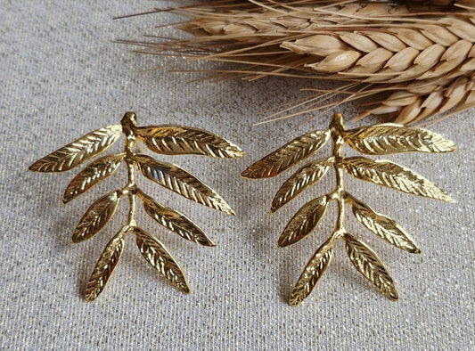 Earrings / Gold Plating On Brass Larnil Default Title Default Title-