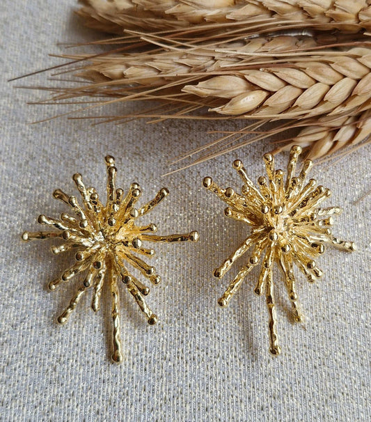 Earrings / Gold Plating On Brass Larnil Default Title Default Title-