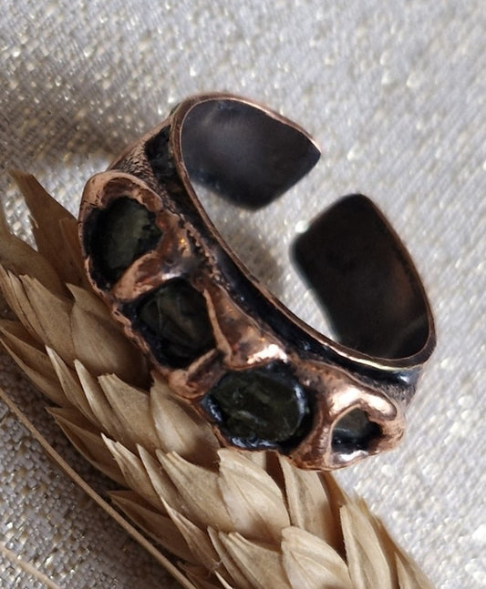 Rings / Adjustable Copper Tourmaline Larnil Range Adjustable / Circumference (cm) = 6 cm ( 60 mm ) Range Adjustable / Circumference (cm) = 6 cm ( 60 mm )-