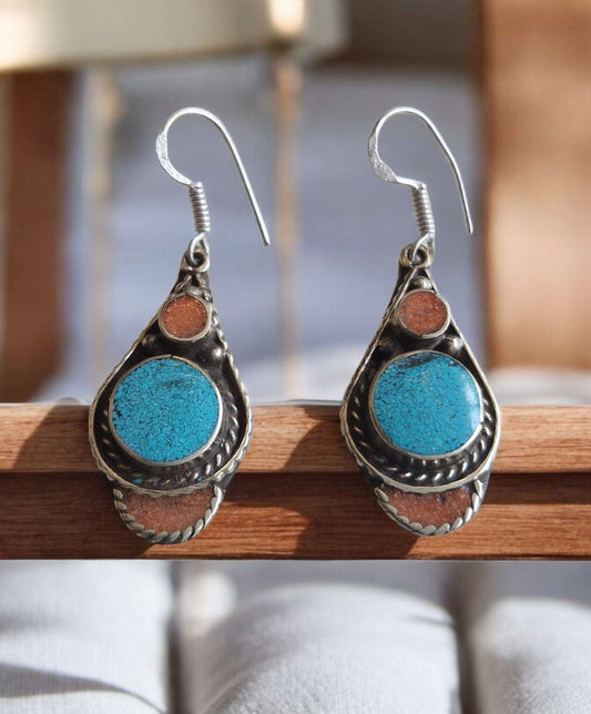 Earrings / Afghan Silver Larnil Default Title Default Title-