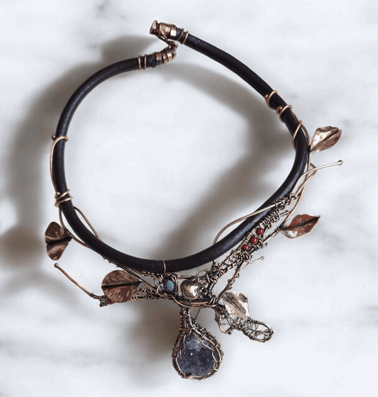 Necklaces / Copper Skin Amethyst, Coral, Turquoise Larnil Default Title Default Title-