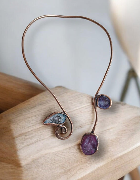 Necklaces / Copper Amethyst, Pearl, Agate Larnil Default Title Default Title-