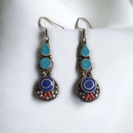 Earrings / Afghan Silver Larnil Default Title Default Title-
