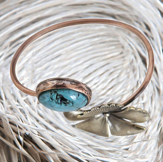 Bracelets / Adjustable Copper Bronze Turquoise Larnil Range adjustable / standard ( wrist size = 19 cm ) Range adjustable / standard ( wrist size = 19 cm )-