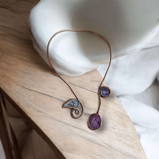 Necklaces / Copper Amethyst, Pearl, Agate Larnil Default Title Default Title-